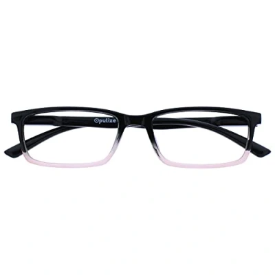 Abbildung von Opulize See Lesebrille Blaulichtfilter Schmal Rahmen Federscharniere Verbessern Den Schlaf Computer Gaming Entspiegelt Schwarz Bis Rosa Herren Damen B9 4+1.00