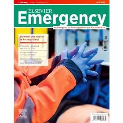 Abbildung von Elsevier Emergency. Sicherheit und Hygiene im Rettungsdienst. 1/2022: Fachmagazin für Rettungsdienst Notfallmedizin