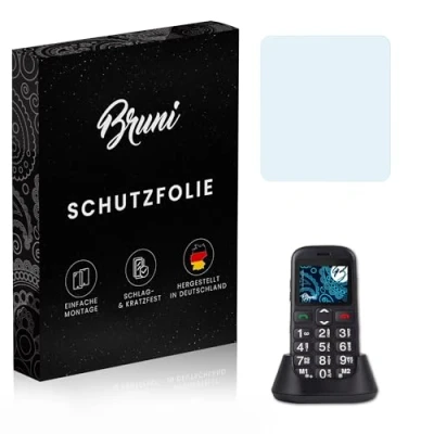 Abbildung von Bruni Schutzfolie kompatibel mit Swisstone BBM 320c Folie, glasklare Displayschutzfolie (2X)