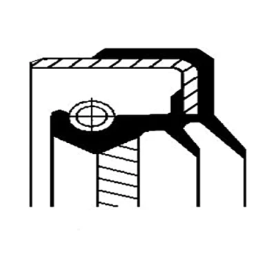 Abbildung von CORTECO 01035433B Wellendichtring, Differential Antriebsachse