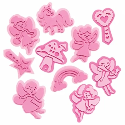 Abbildung von Baker Ross AX905 Feenstempel 10 Stück, Schaumstoff Stempelset für Kinder, ideal Kinder Malerei, Kunst und Bastelprojekte