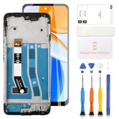 Abbildung von LCD Bildschirm für Motorola Moto G54 5G Display XT2343 Digitizer Touchscreen Montage Ersatz Reparatursets (6,5 Zoll Schwarz mit Rahmen)