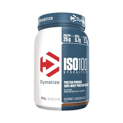 Abbildung von Dymatize ISO100 Hydrolyzed Gourmet Chocolate 932g Whey Protein Hydrolysat+Isolat