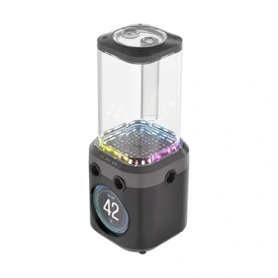 Abbildung von CORSAIR iCUE LINK XD6 RGB Elite LCD Pumpen /Behältereinheit FlowDrive Max Pumpe, 480x480 IPS Bildschirm, Integrierter Temperatursensor, 22 Adressierbare LEDs Stahlgrau