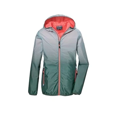 Abbildung von killtec Mädchen Funktionsjacke ist wasserdicht/Regenjacke mit Kapuze KOS 151 GRLS JCKT, hell stahlmint, 128, 43016 000