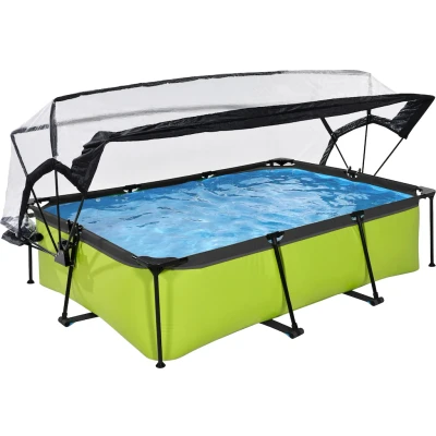 Abbildung von EXIT Pool mit Abdeckung 220x150cm Lime