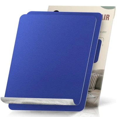 Abbildung von Flicken Selbstklebend Stoff, 23 x 28 cm 2 Stück Leinwand Stoff Selbstklebend, Blau, Wasserdichtes für Sofa Zelt Möbel Autositz Liege