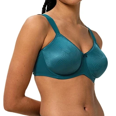 Abbildung von Triumph Essential Minimizer W X BH, Schwarz, reduziert das Brustvolumen optisch um eine Cup Größe, Schwarz (BLACK (04) 04), 90E