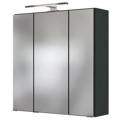 Abbildung von welltime Spiegelschrank Baabe Breite 60 cm, mit 3D Effekt, dank 3 Spiegeltüren