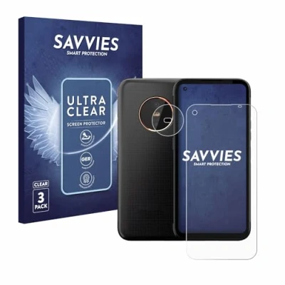 Abbildung von Savvies 6 Stück Schutzfolie für Gigaset GX6 Pro (Display+Kamera) Displayschutz Folie Ultra Transparent