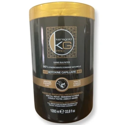 Abbildung von Keragold Pro Kapillarbotoxin ohne Sulfate 96% natürliche Inhaltsstoffe 1000 ml (AB Keratin &amp; Knoblauchextrakt)