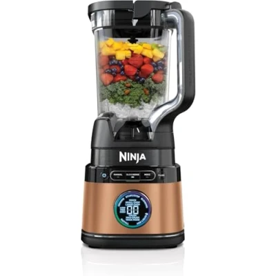 Abbildung von Ninja 2 in 1 Detect Power Mixer Pro &amp; Single Serve, 1200W mit Krug, Serve Behälter, Smoothies mixen, Gemüse hacken Frozen Drinks Kupfer/Schwarz, TB301EUCP
