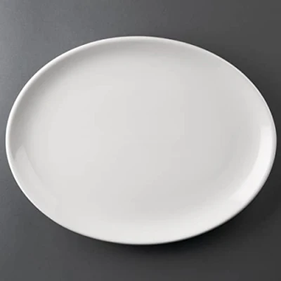 Abbildung von Athena Hotelware CC212 Coupe Platte, oval, 30,5 cm (Pack von 6),Weiß