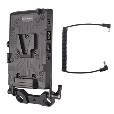 Abbildung von Hersmay V Mount Batterieplatte Lock D Tap Platte Netzteil für DSLR Kamera, Kameramonitor, Funkgeräte
