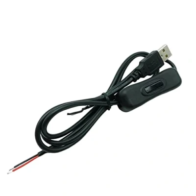 Abbildung von Glanhbnol 5V USB 2Pin 2 Draht Kabel Mit Schalter Geeignet Für Lüfter LED Streifen Schreibtischlampen Schalterkabel Verlängerungskabel
