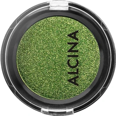 Abbildung von ALCINA Eyeshadow Cosmic green vielfältig einsetzbar schimmernde, metallische Pigmente retuschieren optisch Augenfältchen intensive Farbabgabe grüner Lidschatten