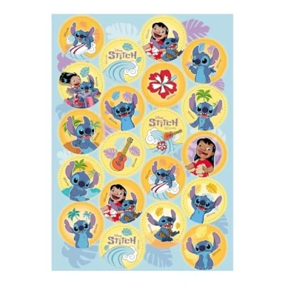 Abbildung von dekora Backdekoration Für Kindergeburtstage Mini Toppers von Stitch 3,4 cm Essbare Papier Tortenaufleger Kekse, Cupcakes und Torten Glutenfrei, laktosefrei Vegetarier Geeignet
