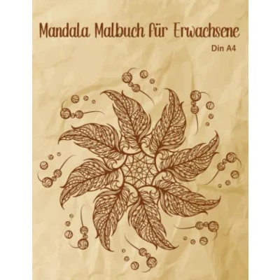 Abbildung von Mandala Malbuch für Erwachsene Din A4: mit über 50 Motiven zum Entspannen.