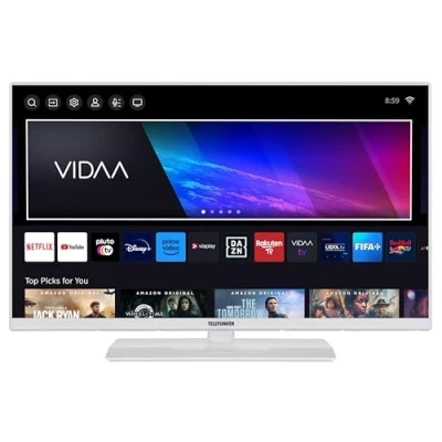 Abbildung von Telefunken Fernseher 32 Zoll Smart TV VIDAA XF32VP750M W Full HD Fernseher, HDR mit integriertem Triple Tuner, LED weiß