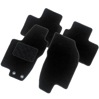 Abbildung von AutoStyle TM TS507 Fußmattensatz Textil vorne und hinten 4 schwarz