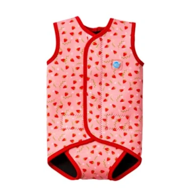 Abbildung von Splash About Unisex Baby Wrap One Piece Swimsuit, Strawberry Field, 0 6 Monate