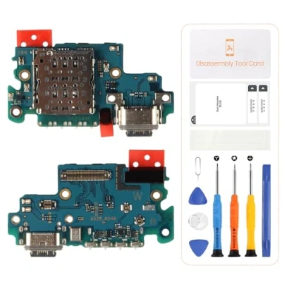 Abbildung von SRJTEK Dock Connector USB Ersatz für Samsung Galaxy A53 5G Ladeanschluss A536 Kopfhöreranschluss SM A536B Mikrofon/Audio Buchse/Antennentyp C Reparatursets