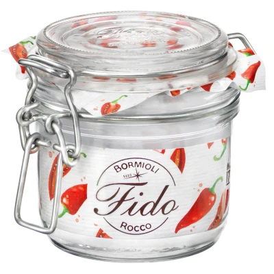 Abbildung von Bormioli Rocco Vorratsglas &quot;Fido&quot;, (Set, 6 tlg., Stück, 0,2l Fassungsvermögen), luftdicht verschließbar, mit Bügelverschluß