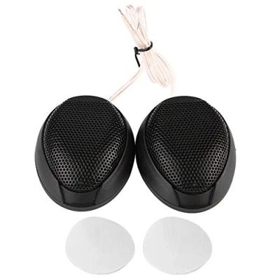 Abbildung von Auto Hochtöner 10W Mini Lautsprecher Audio Runder Klebbarer Automobillautsprecher mit Kleber(Black)