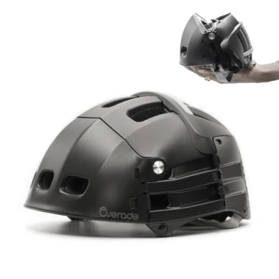 Abbildung von Faltbarer Helm Plixi schwarz für Fahrrad oder Roller