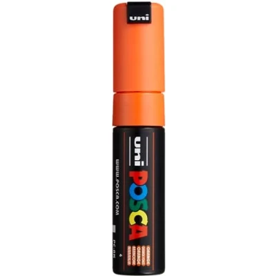 Abbildung von Uni Ball Fasermaler Posca PC 8K 8mm orange