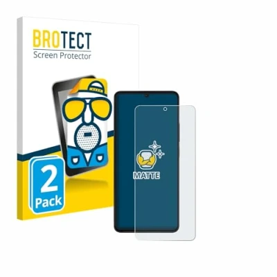 Abbildung von BROTECT Entspiegelungs Schutzfolie für Xiaomi Poco X6 Pro (2 Stück) Matte Displayschutz Folie, Anti Reflex, Fingerprint