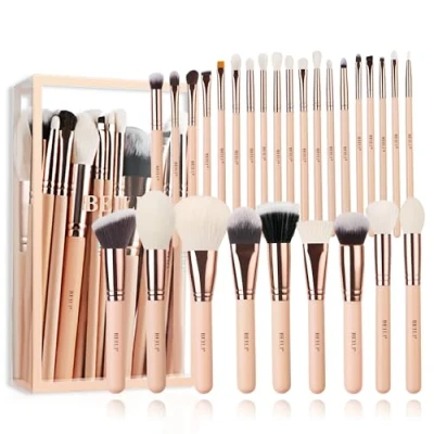Abbildung von Pinselset Makeup BEILI Professionelles Make up Pinselset, 28PCS Premium Schminkpinsel Set, Ideal für Puder, Cremige oder Flüssige Foundation mit Lidschattenpinsel,Gesichts Pinsel