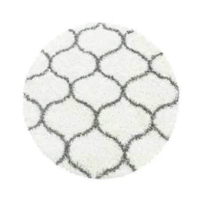 Abbildung von Carpettex Hochflor Teppich Wohnzimmer Shaggy Flokati Modern Skandinavisch Design 120 cm Rund Creme Schlafzimmer Weich Flauschig Waschbar Küche Esszimmer Langflor