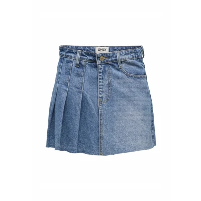 Abbildung von ONLY ROCK Alinienrock, Damen, Größe: XS, Light blue denim