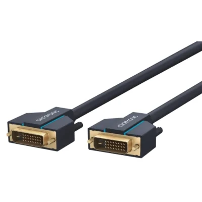 Abbildung von Clicktronic Casual DVI D Verbindungskabel Dual Link 24+1, digitales Video / Monitorkabel mit DVI‐D Stecker, 10m