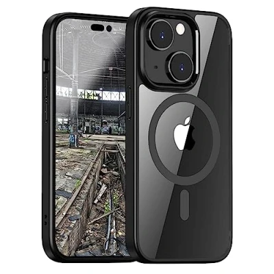 Abbildung von JT Berlin Case Pankow Hybrid Hülle kompatibel mit Apple iPhone 15 [Schutz nach US Militärstandard, Wireless Charging (Qi) / magnetisches Aufladen kompatibel, Verstärkter Bumper] transparent