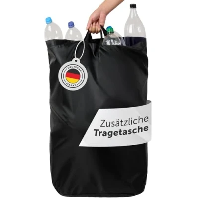 Abbildung von Blumtal Müllsackständer Pflandflaschen Sammelbehälter 100L, Leergut Organizer mit Loch