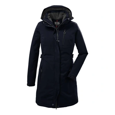 Abbildung von Killtec Damen Parka Funktionsparka mit abzippbarer Kapuze KOW 165 WMN PRK wasserdicht, Winddicht, atmungsaktiv 00814 dunkelnavy 42