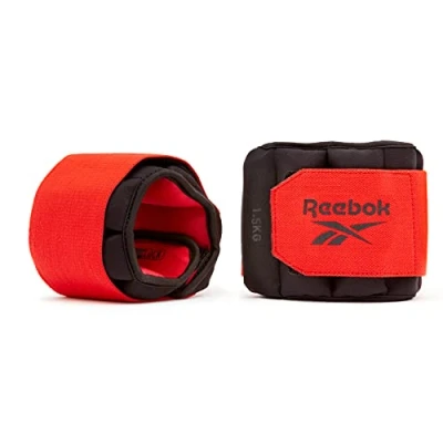Abbildung von Reebok Unisex Adult Flexlock Handgelenkgewichte, Schwarz, 1.5 kg