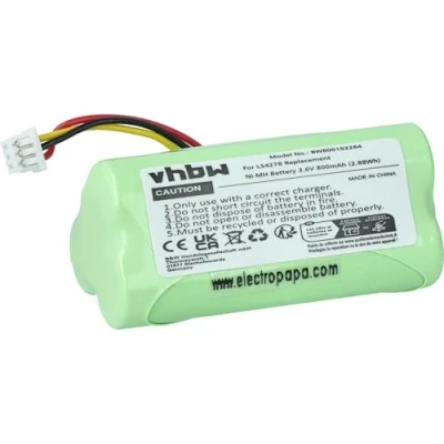 Abbildung von vhbw NI MH Akku 800mAh (3.6V) kompatibel mit Barcode Scanner Symbol LS4278 Ersatz für BTRY LS42RAAOE 01, 82 67705 01.