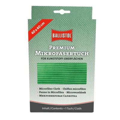Abbildung von BALLISTOL 23733 Mikrofasertuch zum Reinigen von Kunststoff Oberflächen waschbares Waffenreinigungstuch 40 x cm