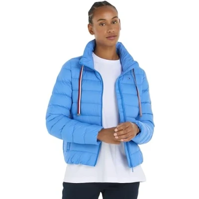 Abbildung von Tommy Hilfiger Packable Jacket Daunenjacke, Damen, Größe: Small, Blue spell