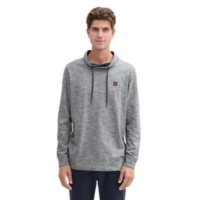 Abbildung von TOM Tailor Stehkragen Langarmshirt, Herren, Größe: XXL, Dark blue stripe