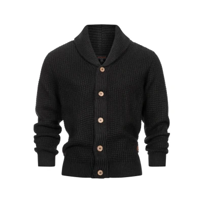 Abbildung von Indicode Jeans Inbrandox Strickjacke, Herren, Größe: Small, Black