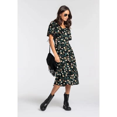 Abbildung von Laura Scott Midikleid, in angesagtem Allover Print NEUE KOLLEKTION