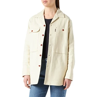 Abbildung von G STAR RAW Damen Boyfriend Overshirt, Beige (ecru D20490 C838 159), L