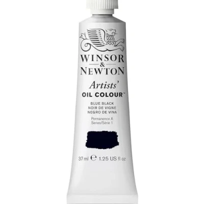 Abbildung von Winsor &amp; Newton 1214034 Artists Ölfarbe 37ml Tube, Künstler mit höchstmöglicher Pigmentierung, höchste Lichtechtheit Blauschwarz