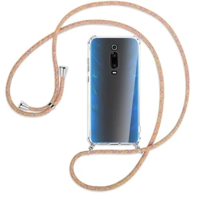 Abbildung von mtb more energy Handykette kompatibel mit Xiaomi Mi 9T / Pro (6.39&#039;&#039;) Rainbow Smartphone Hülle zum Umhängen Anti Shock Full TPU Case