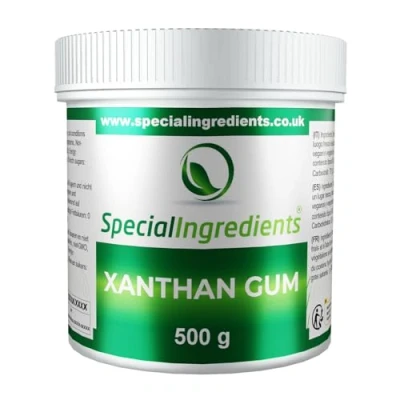 Abbildung von Special Ingredients Xanthan Gum 500g Premium Qualität Extra Feines Pulver, Vegan, GVO frei, Glutenfrei Recycelbarer Behälter