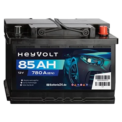 Abbildung von HeyVolt Autobatterie 12V 85Ah 780A/EN Starterbatterie, absolut wartungsfrei ersetzt 74Ah 75Ah 77Ah 80Ah